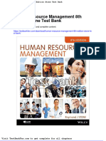 Full Download Human Resource Management 8th Edition Stone Test Bank