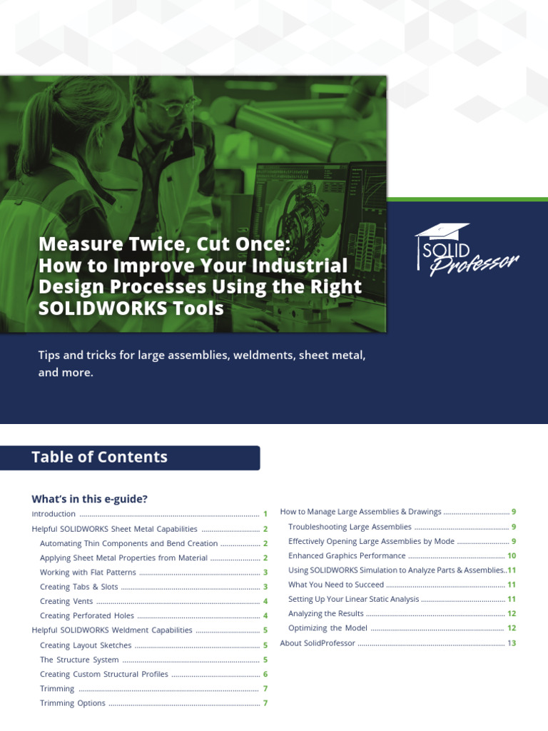 SOLIDWORKS Design Tips for Efficiency | PDF | Young's Modulus | Sheet Metal