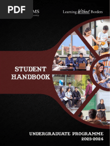 Student Handbook - Undergraduate Programme 2023-2024