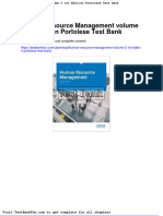 Full Download Human Resource Management Volume 2 1st Edition Portolese Test Bank