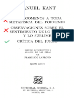 Kant Critica Del Juicio Selección