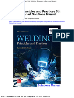 Full Download Welding Principles and Practices 5th Edition Bohnart Solutions Manual