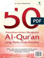 50 Kesalahan Dalam Menghafal Al-Qur An - Cece Abdulwaly