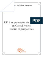 Rti 1 Et Promotion Du Tourisme en Côte D'Ivoire: Réalités Et Perspectives