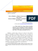 Entre A Religião e A Magia - (Re) Pensando o Estudo Do Egito Antigo