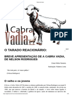 A Cabra Vadia - Nelson Rodrigues