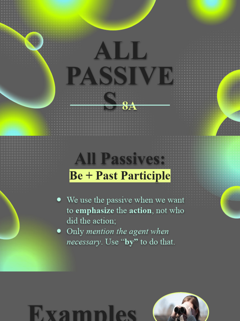 Understanding Passive Voice Structures | PDF | Language Arts & Discipline