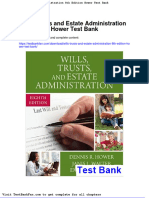 Full Download Wills Trusts and Estate Administration 8th Edition Hower Test Bank