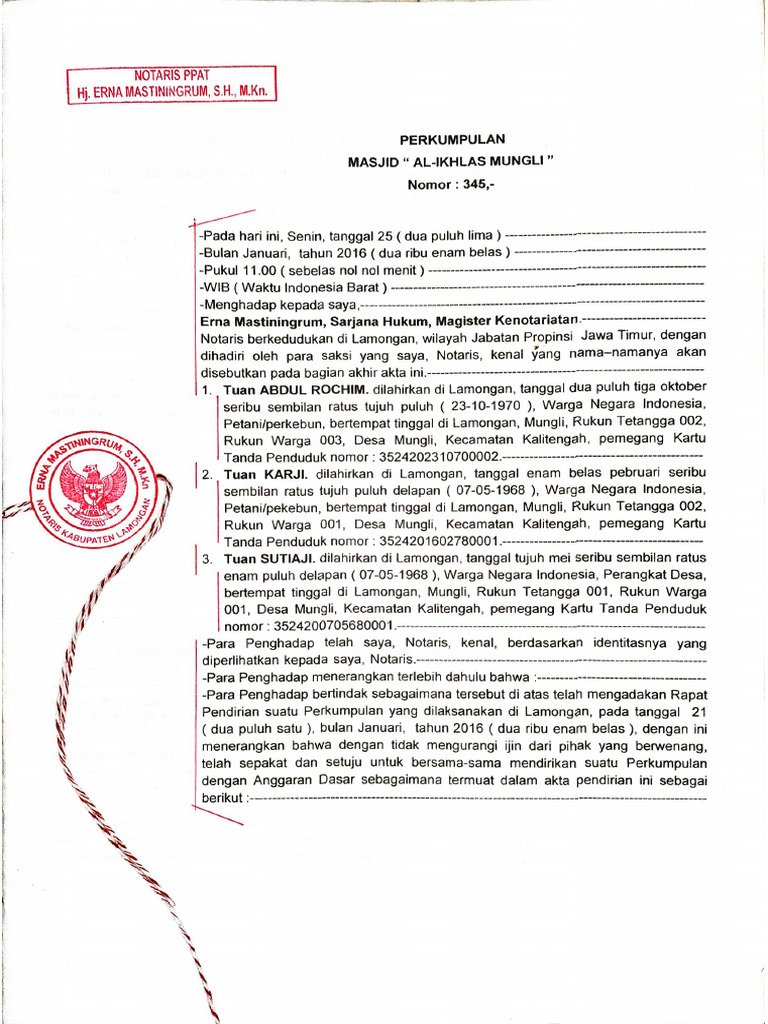 Akta Notaris | PDF