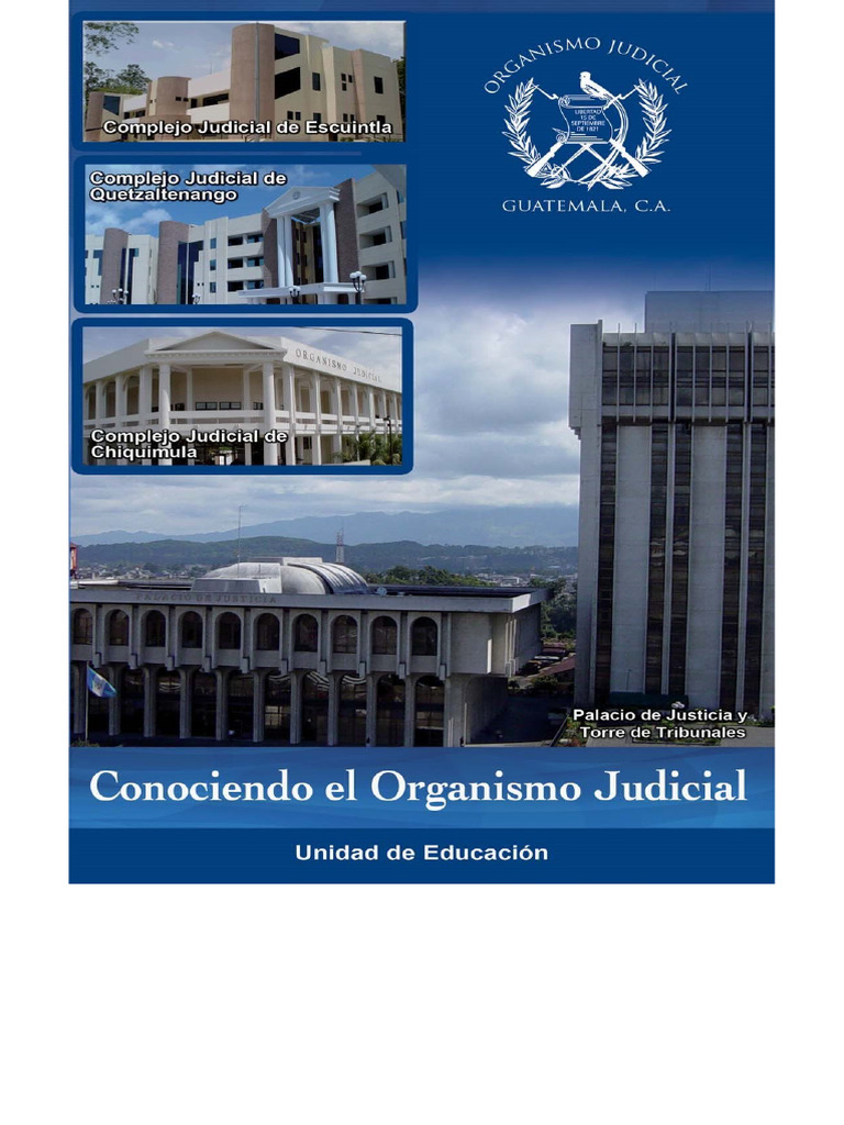 Estructura del Organismo Judicial en Guatemala | PDF | Ley Pública ...