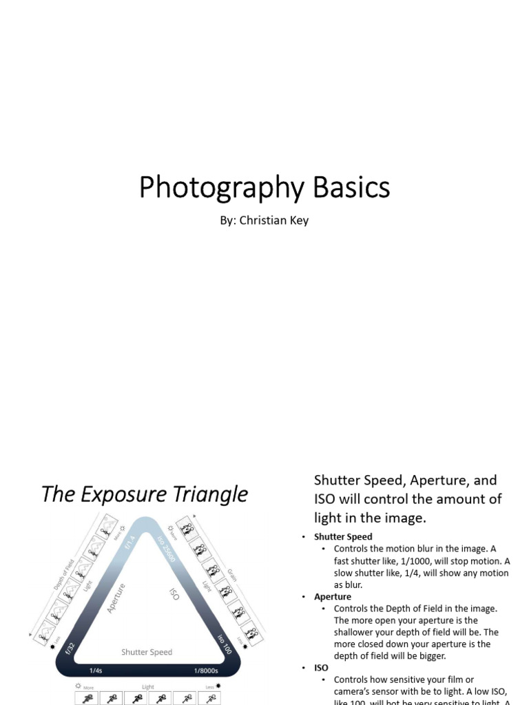 Photography Exposure & Composition Basics | PDF | Shutter Speed ...