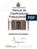 MANUAL DE CLASIFICADORES PRESUPUESTARIOSVersin 2018