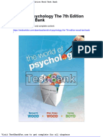 Full Download World of Psychology The 7th Edition Wood Test Bank
