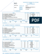 Reporte de Notas