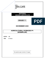 AGRIC SCIENCES P1 GR11 QP NOV2020 - English