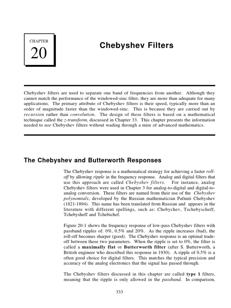 CH20 | PDF | Filter (Signal Processing) | Electronics