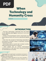 STS Topic 8 When Technology and Humanity Cross