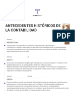 ANTECEDENTES HISTÓRICOS DE LA CONTABILIDAD Timeline - Timetoast