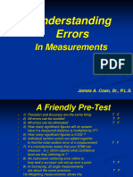 Understanding Errors in Measurment