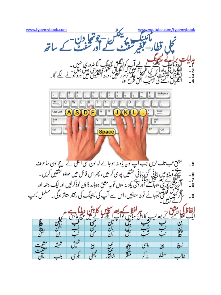 Typing Lesson 5 Practice | PDF
