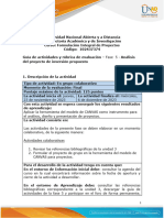 Guía de Actividades y Rúbrica de Evaluación - Fase 5 - Análisis Del Proyecto de Inversión Propuesto