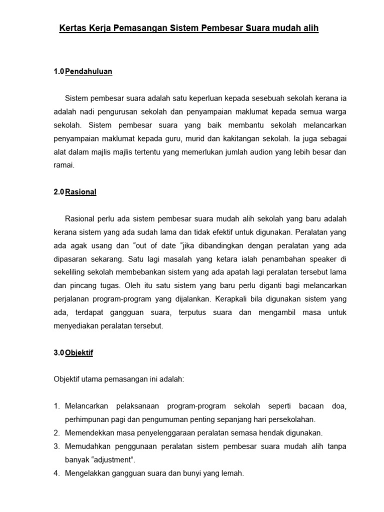 Kertas Kerja Speaker Jbl PDF