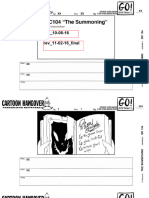 *The Summoning* production storyboard