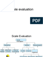 Scale Evaluation