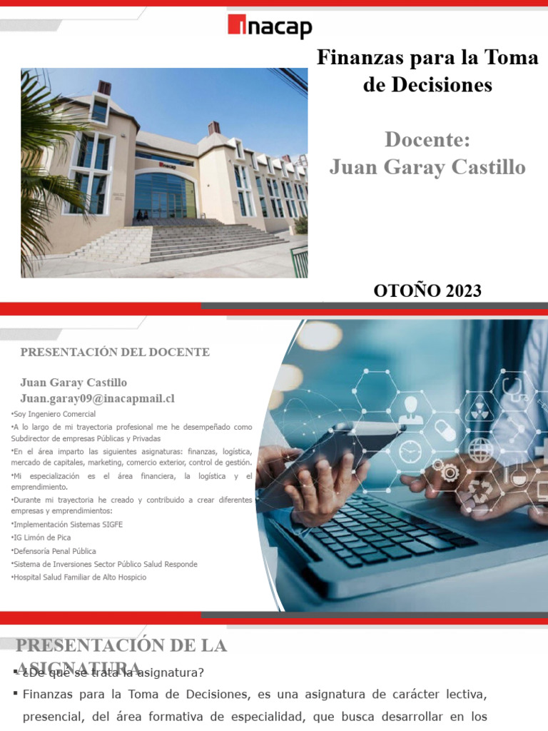 Clase1 Finanzas para La Toma de Decisiones | PDF | Business | Logística