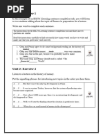 Unit 3 - Listening - STUDENT