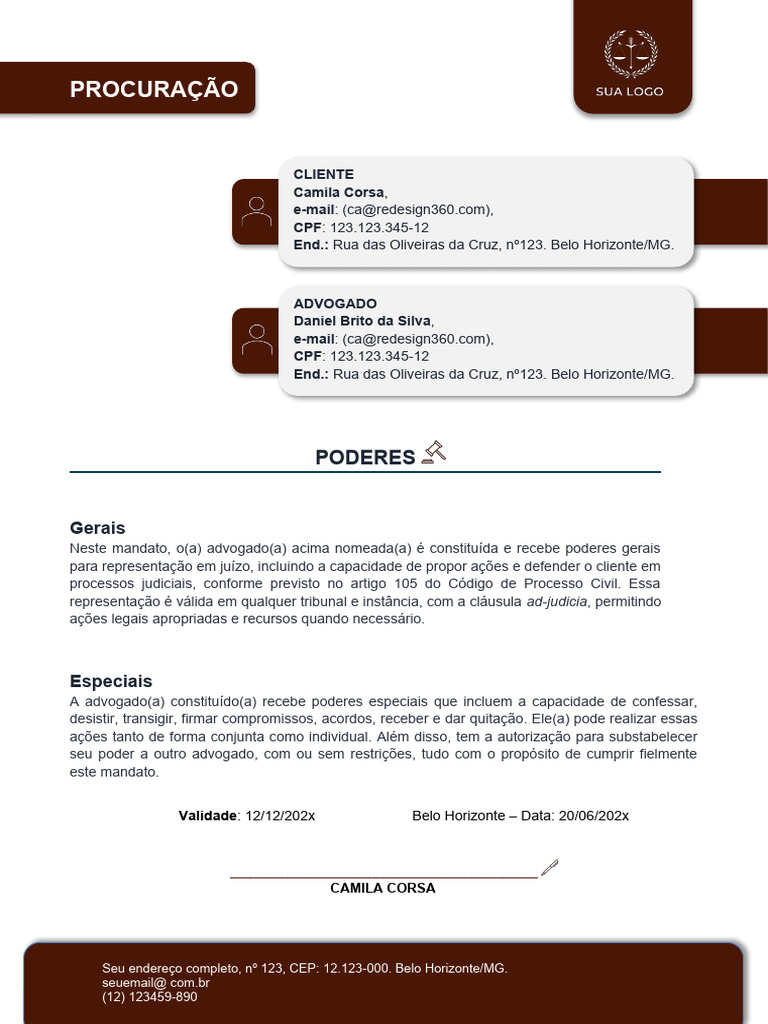 Procuracao em Visual Law Redesign 360 | PDF