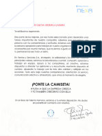 Carta Bienvenida