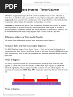 Difference Between Timers and Counter