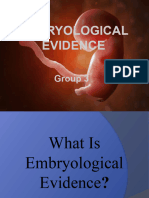 Embryological Evidence