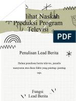 Melihat Naskah Produksi Program Televisi