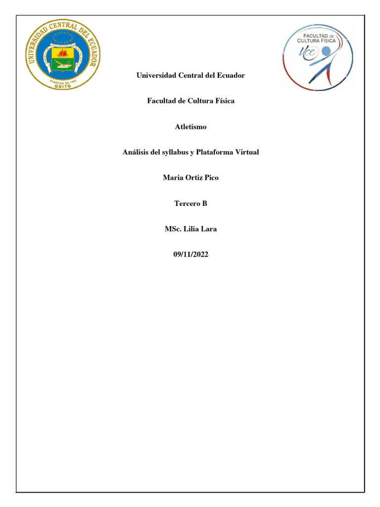 Analisis syllabus y plataforma virtual maria alejandraortiz pico pdf
