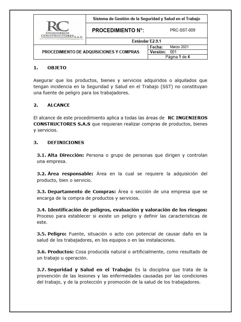 prc-sst-009-procedimiento-de-adquisiciones-y-compras-pdf-business