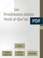 Teori Dan Pendekatan Dalam Studi Al-Qur'An