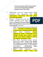 Pointer Pelaksanaan Konsultasi Publik Kedua (KP-2)