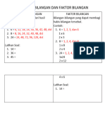 Kelipatan Bilangan Dan Faktor Bilangan