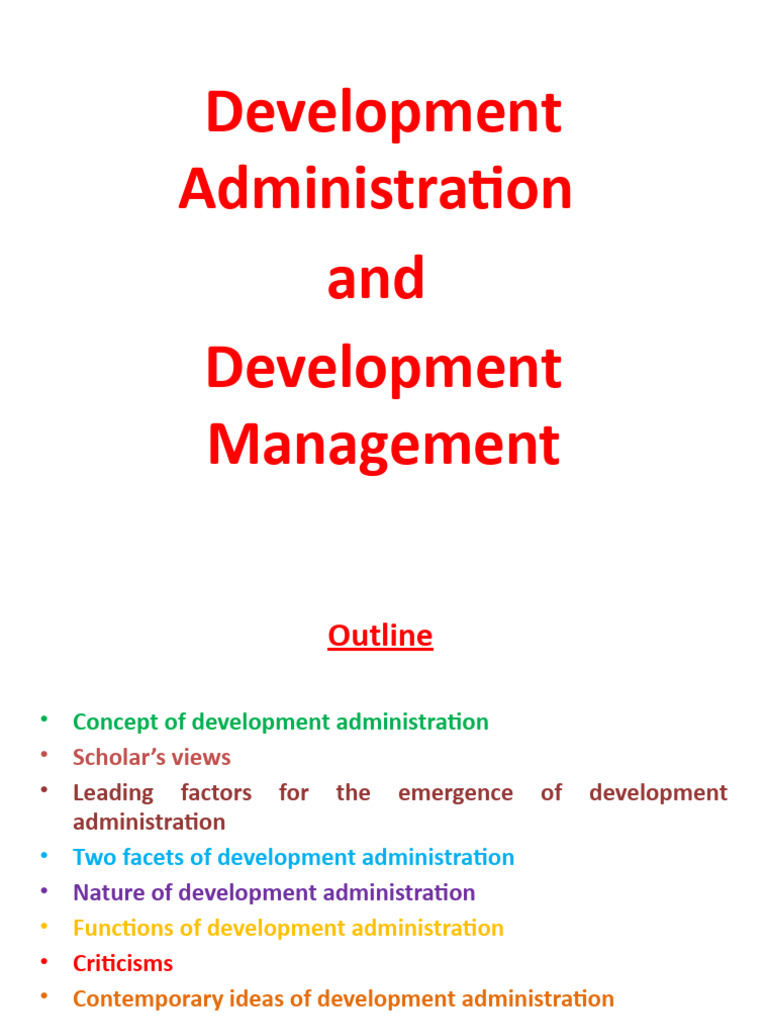 1.7. Development Administration and Development Management | PDF ...