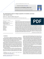 An Experimental Study On Fatigue Properties of Emulsion and Foam Cold Recycled Mixe