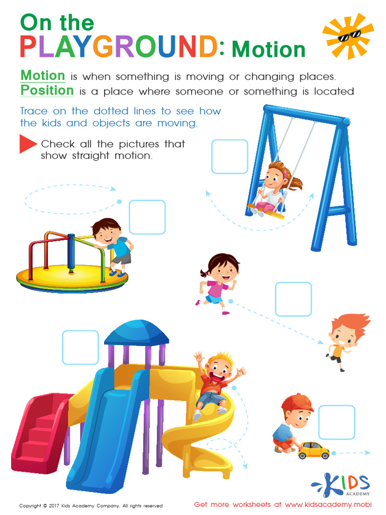 Grade 1 Position and Motion Worksheet | PDF