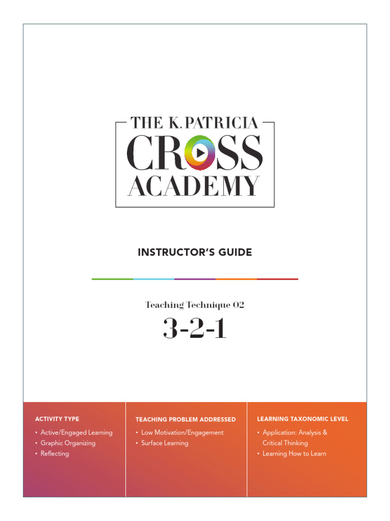 Engaging Students with 3-2-1 Technique | PDF | Learning | Educational ...