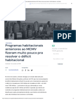 Programas Habitacionais Anteriores Ao MCMV - Imobi Report