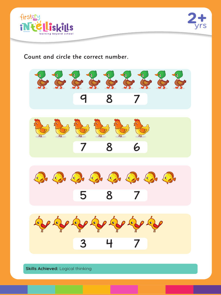 Count and Circle The Correct Number. | PDF