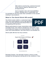 The David Ulrich HR Model