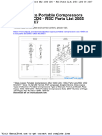 Atlas Copco Portable Compressors Xas 1600 Cd6 RSC Parts List 2955 1200-00-2007