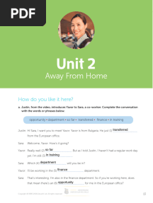 2s 2148 Document 2 Workbook Unit 2 Away From Home