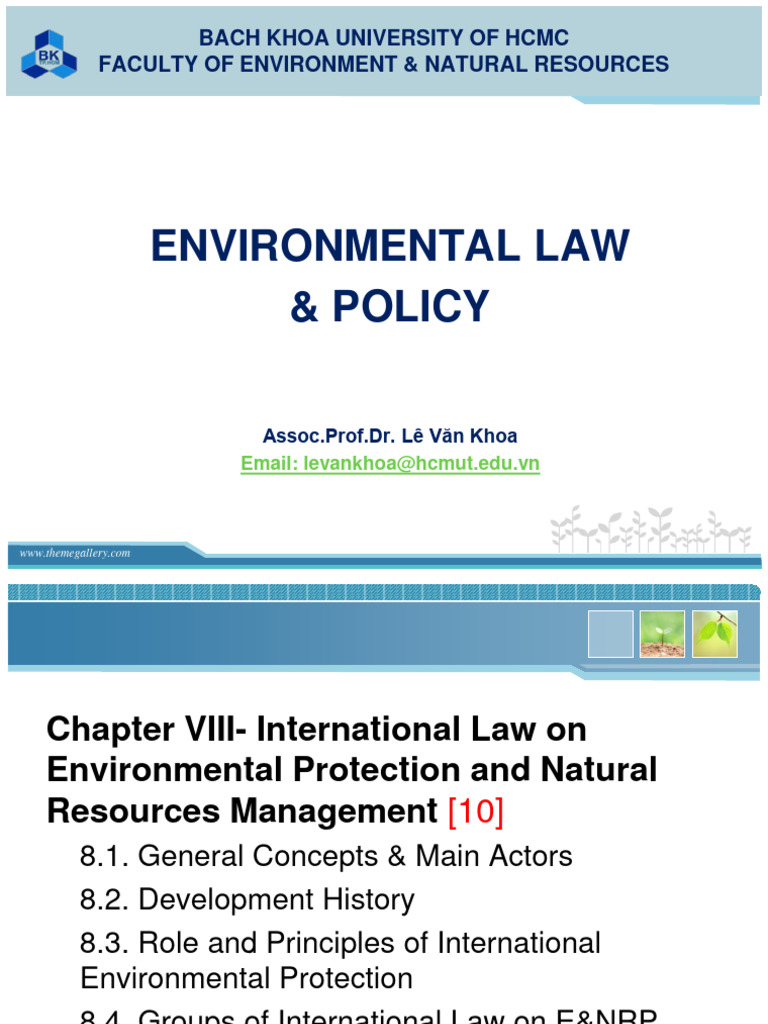 Chapter 8 - International Environmental Law | PDF | Environmental Law